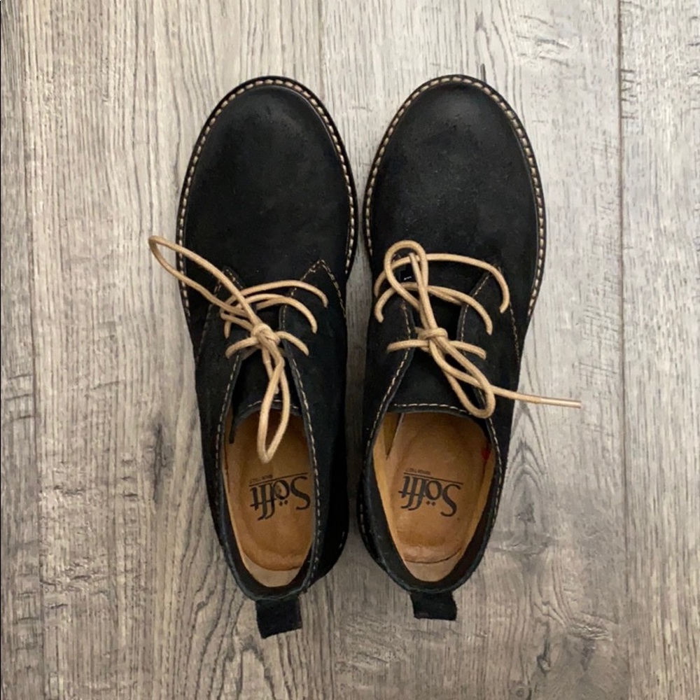 Sofft booties with wedge heel